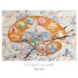 Affiche - Poster du Vendée Globe 2016-2017 Jean-Pascal Duboil