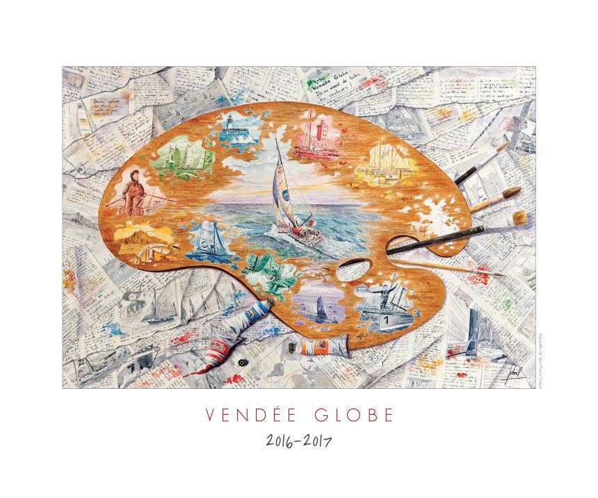 Affiche - Poster du Vendée Globe 2016-2017 Jean-Pascal Duboil