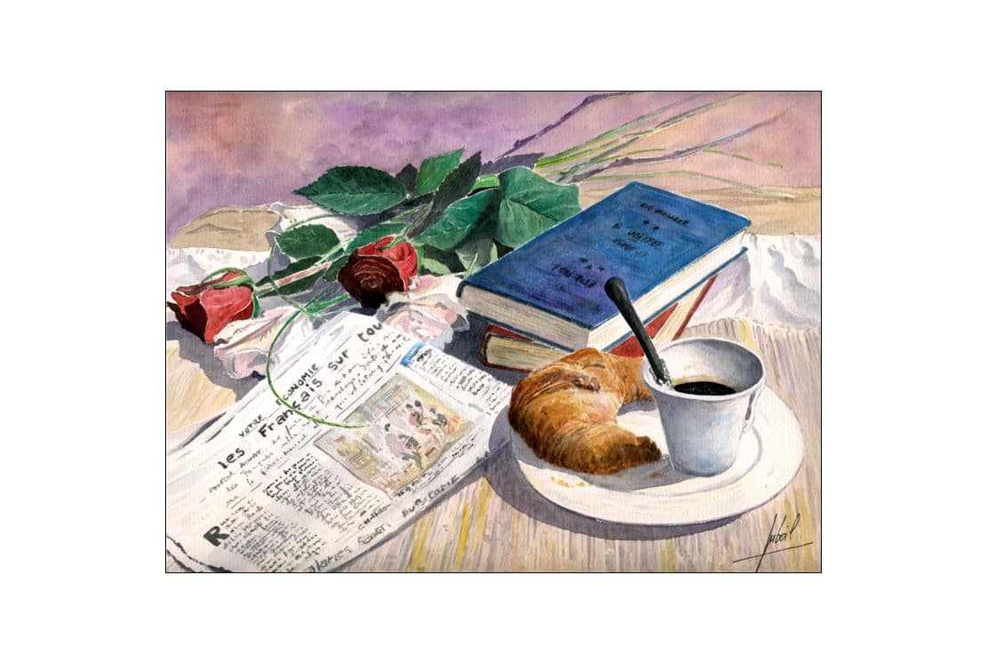 Revue de presse - Aquarelle de Jean-Pascal Duboil